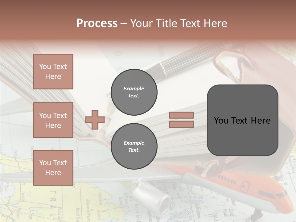 Correspondant Carnet Carnet De Voyages PowerPoint Template