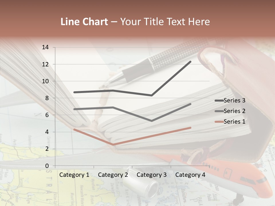 Correspondant Carnet Carnet De Voyages PowerPoint Template