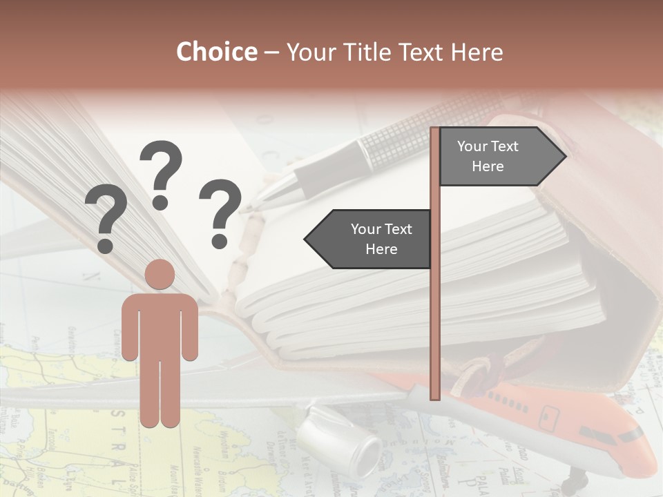 Correspondant Carnet Carnet De Voyages PowerPoint Template