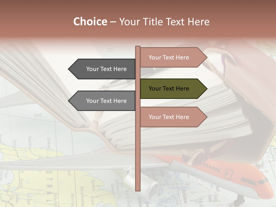 Correspondant Carnet Carnet De Voyages PowerPoint Template