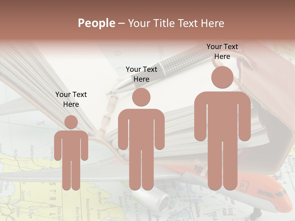 Correspondant Carnet Carnet De Voyages PowerPoint Template