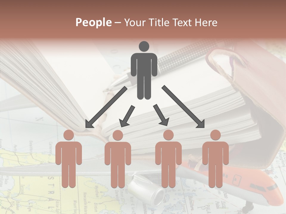 Correspondant Carnet Carnet De Voyages PowerPoint Template