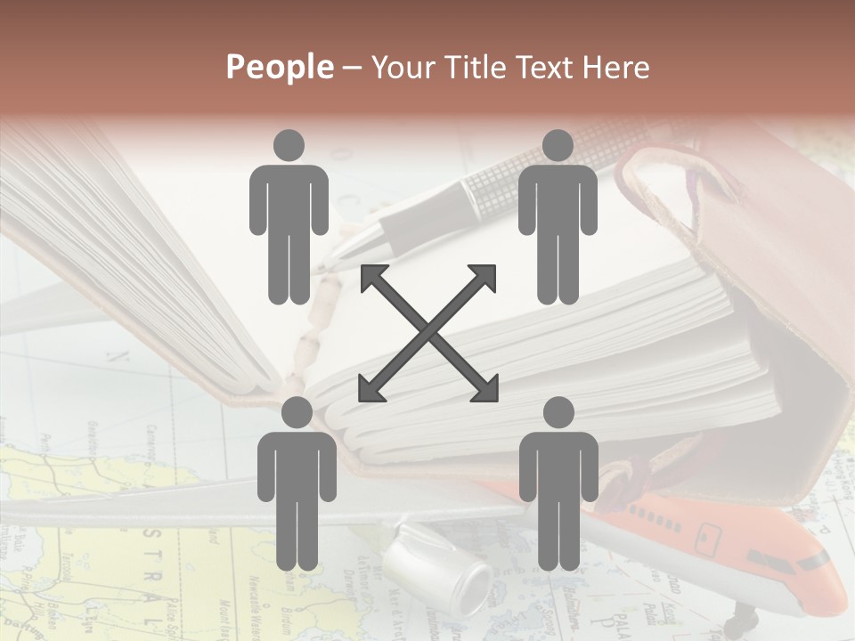 Correspondant Carnet Carnet De Voyages PowerPoint Template