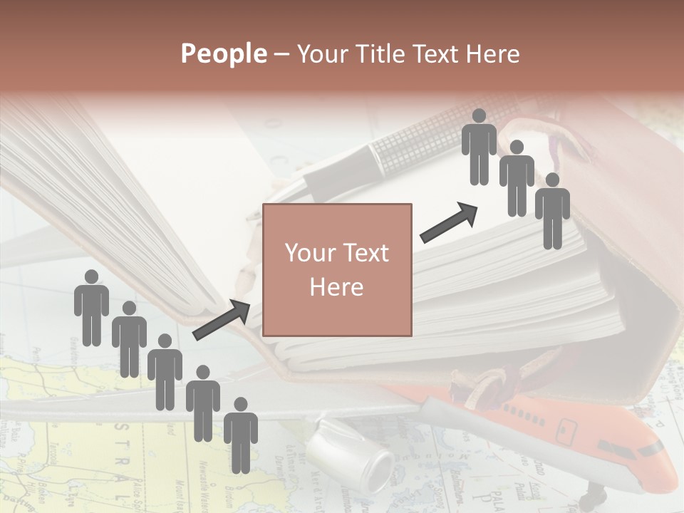 Correspondant Carnet Carnet De Voyages PowerPoint Template