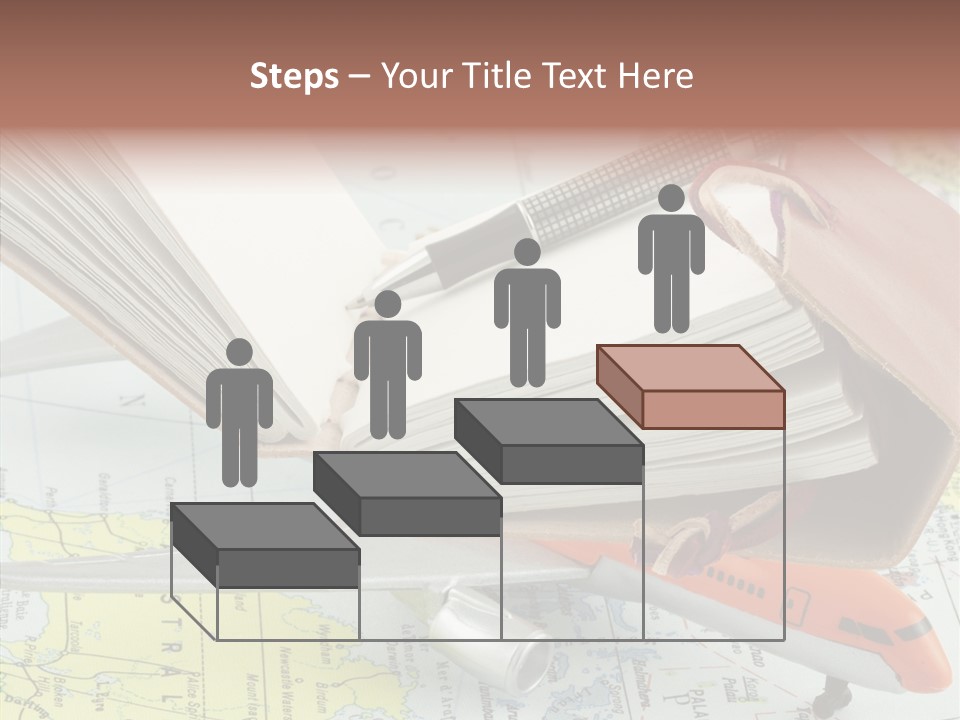 Correspondant Carnet Carnet De Voyages PowerPoint Template