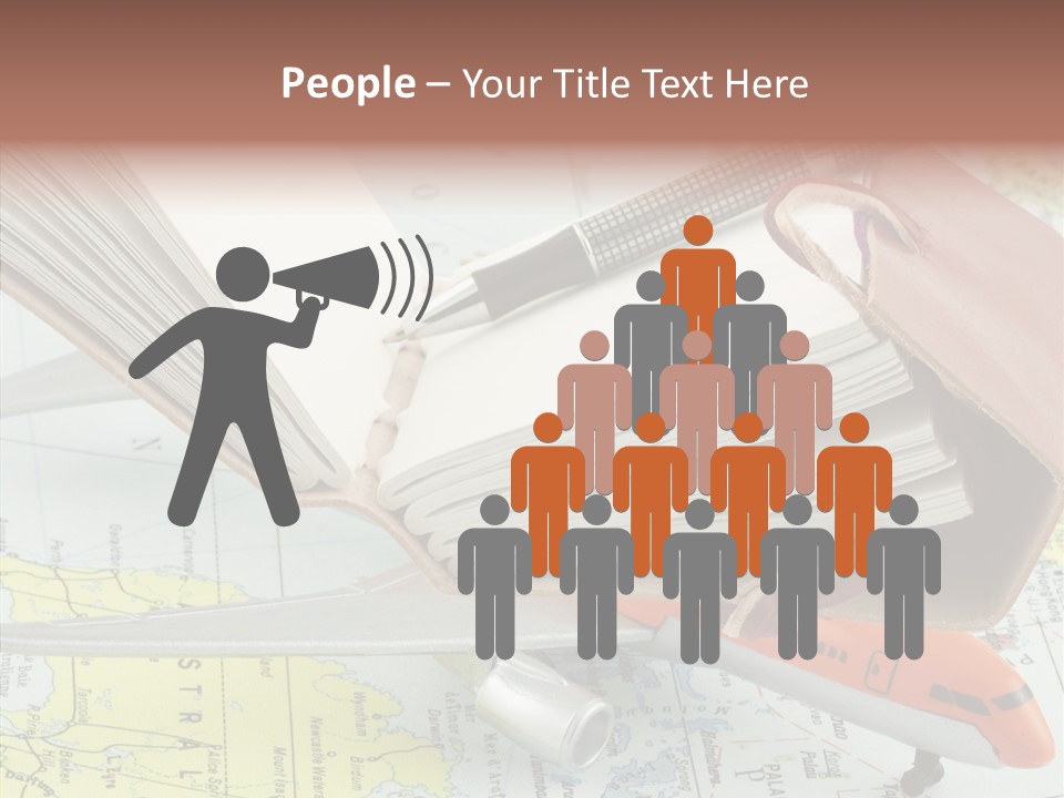 Correspondant Carnet Carnet De Voyages PowerPoint Template