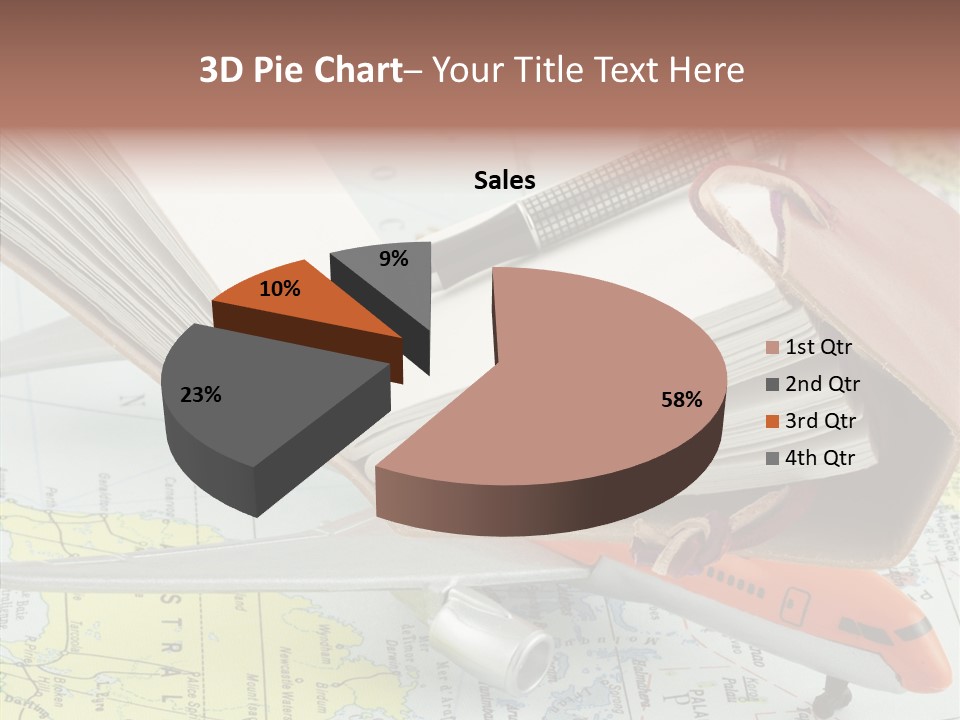 Correspondant Carnet Carnet De Voyages PowerPoint Template