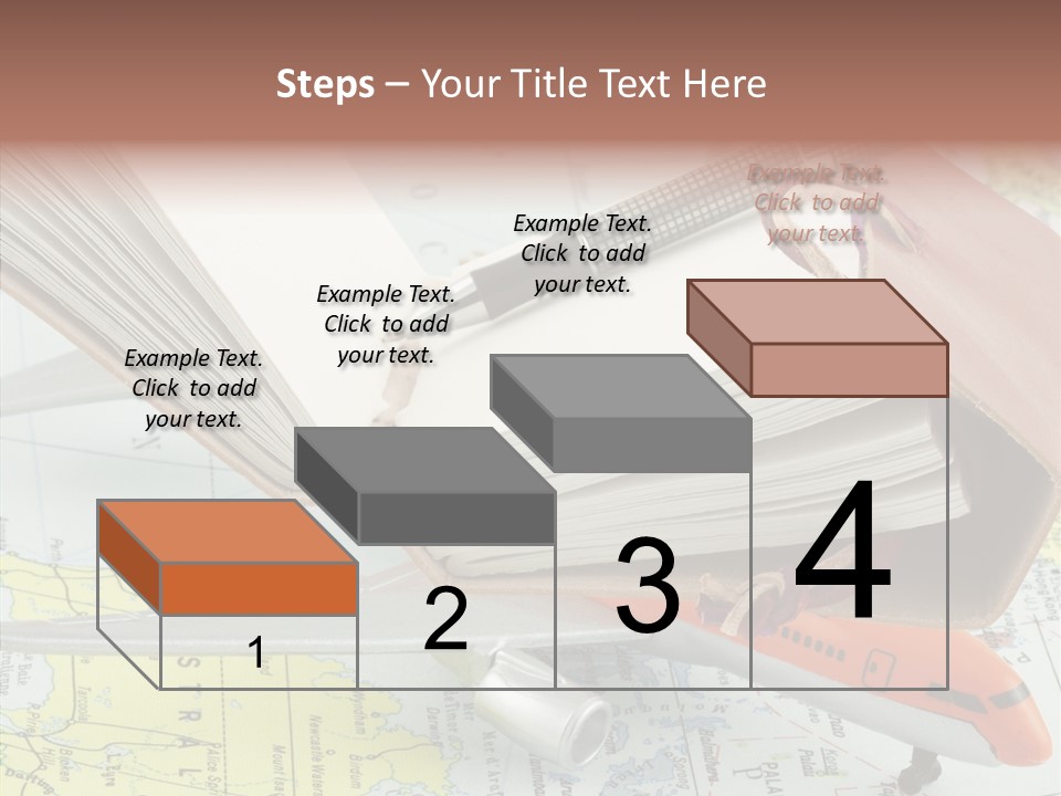 Correspondant Carnet Carnet De Voyages PowerPoint Template