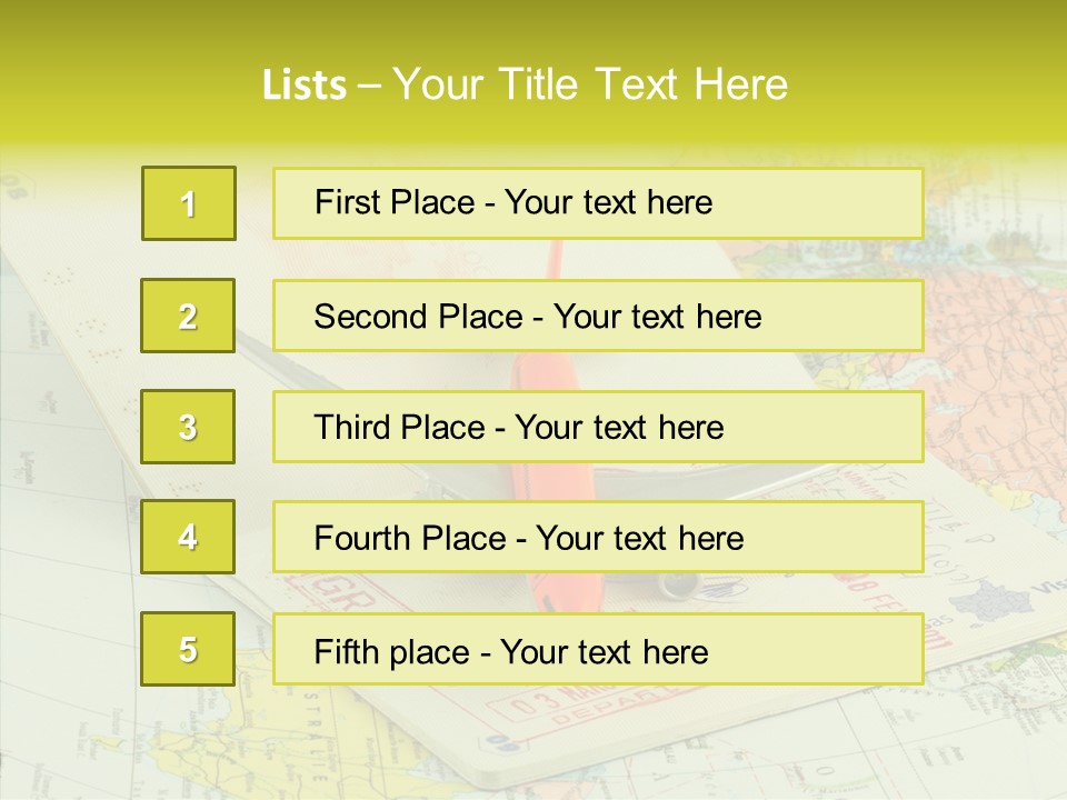 Identit Avions Destination PowerPoint Template