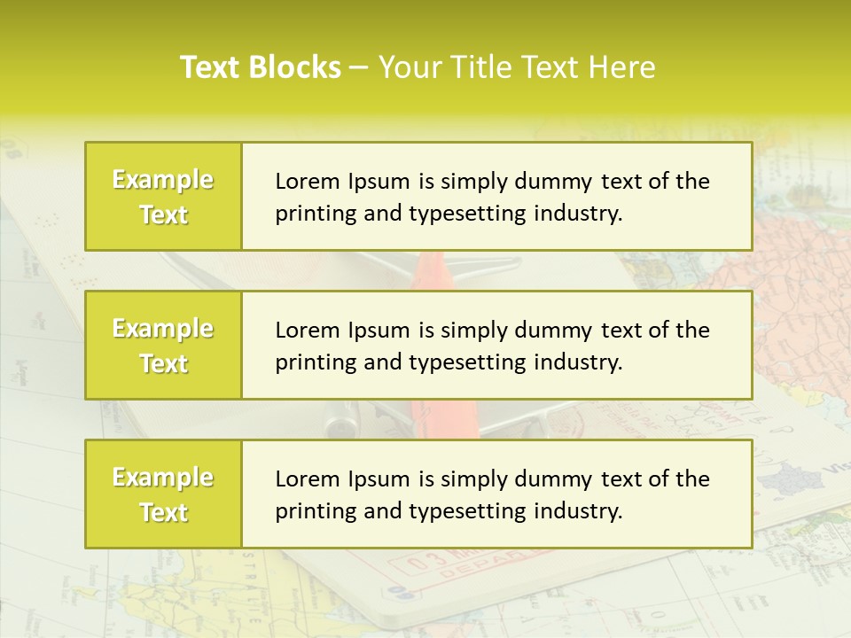 Identit Avions Destination PowerPoint Template