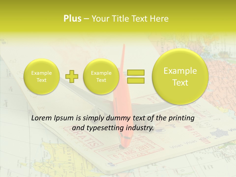 Identit Avions Destination PowerPoint Template
