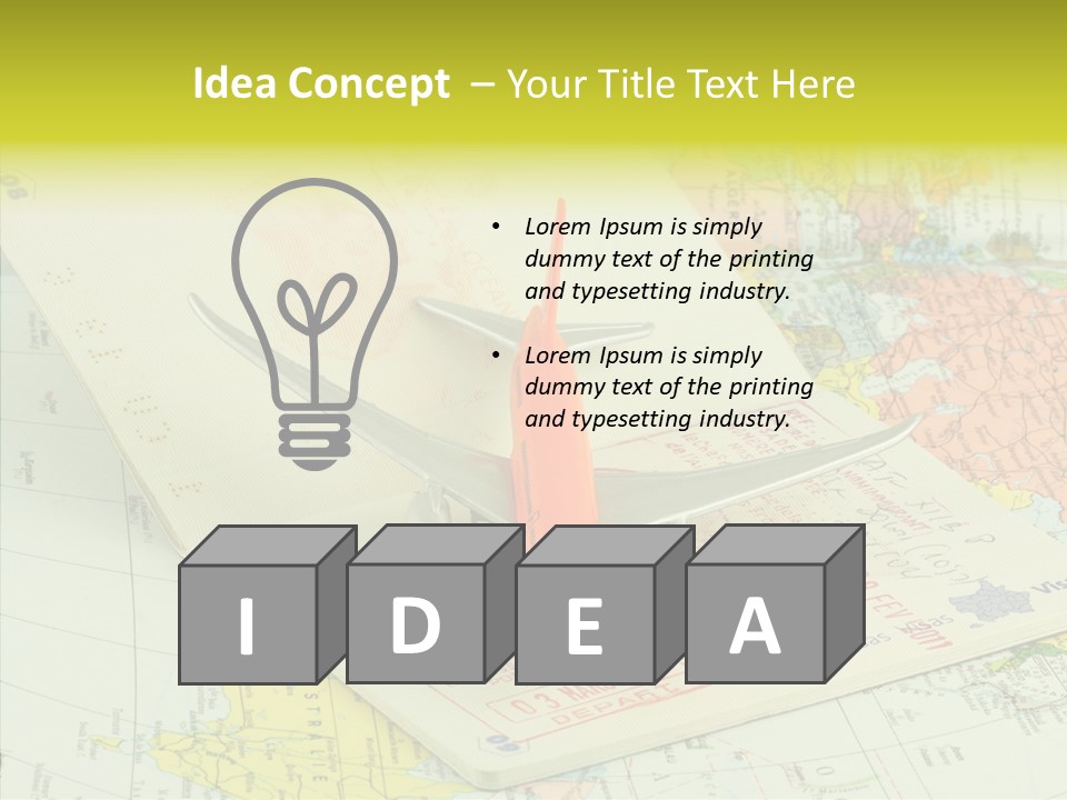 Identit Avions Destination PowerPoint Template