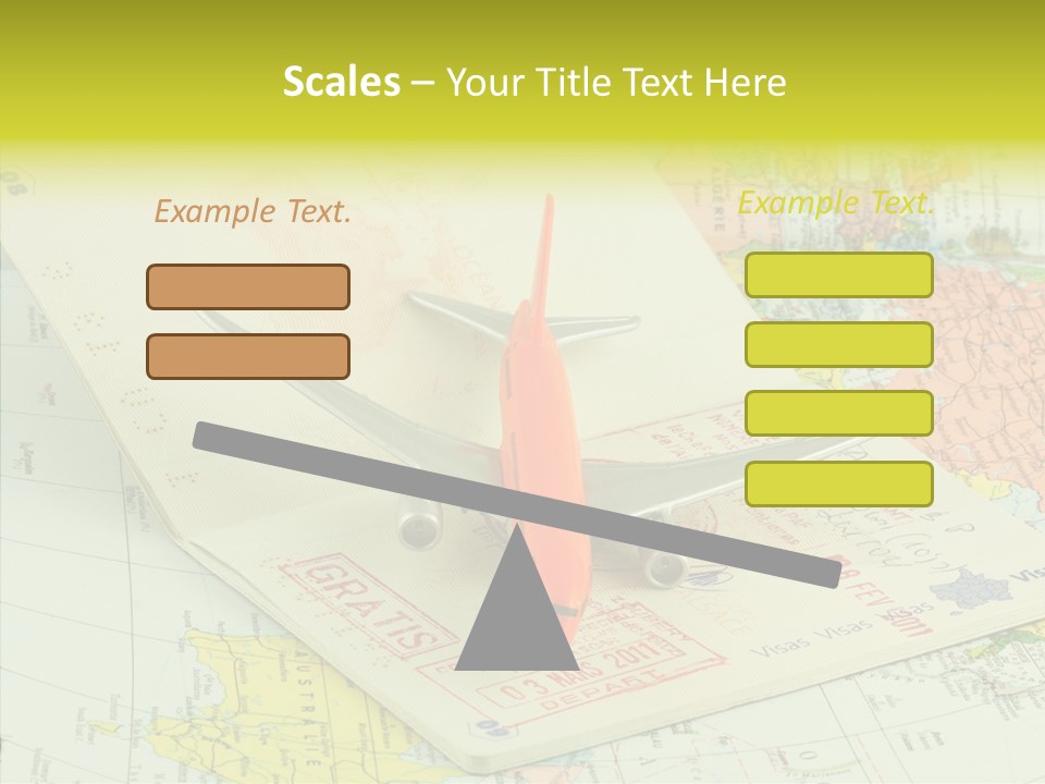 Identit Avions Destination PowerPoint Template