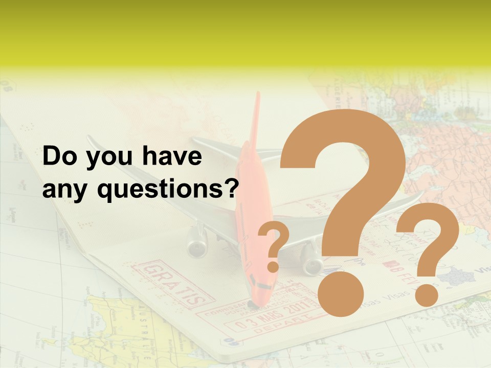 Identit Avions Destination PowerPoint Template