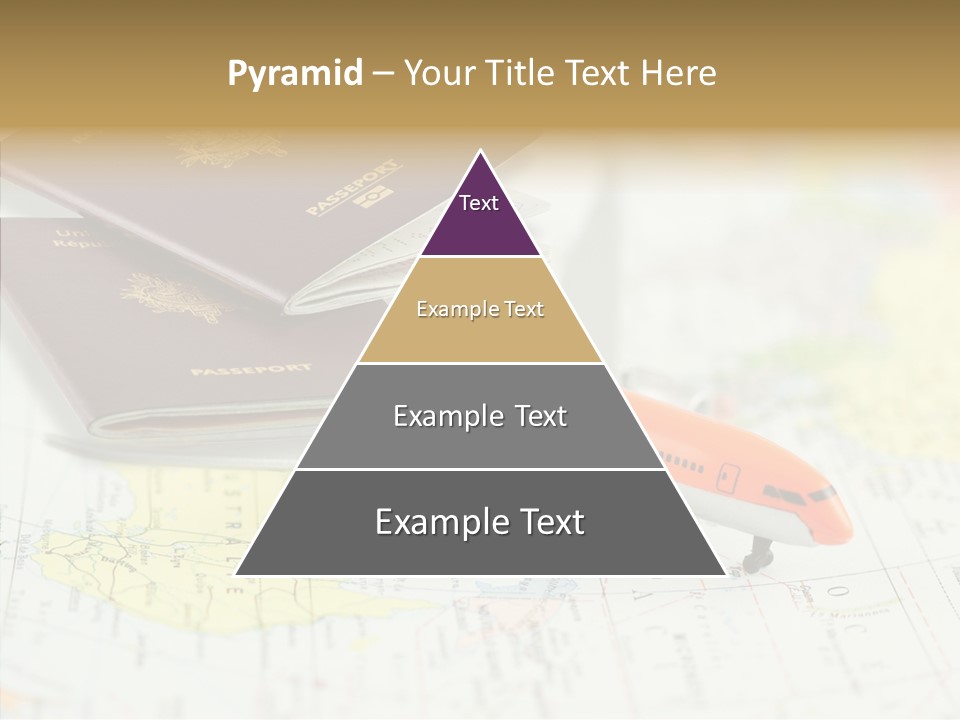 Long Courrier Passeport Avions PowerPoint Template