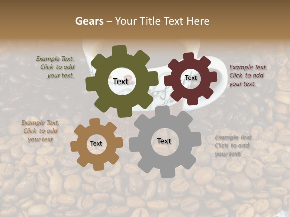 Cup Colour Breakfast PowerPoint Template