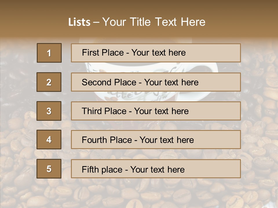 Cup Colour Breakfast PowerPoint Template