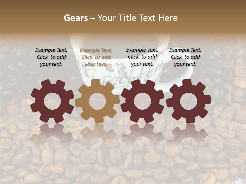 Cup Colour Breakfast PowerPoint Template