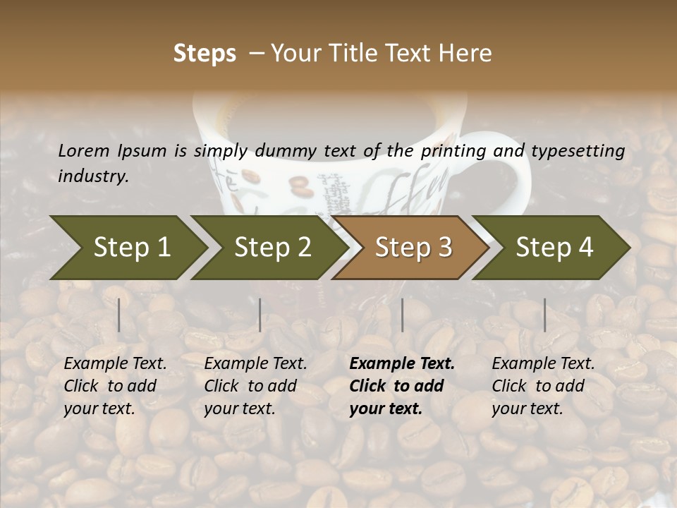 Cup Colour Breakfast PowerPoint Template