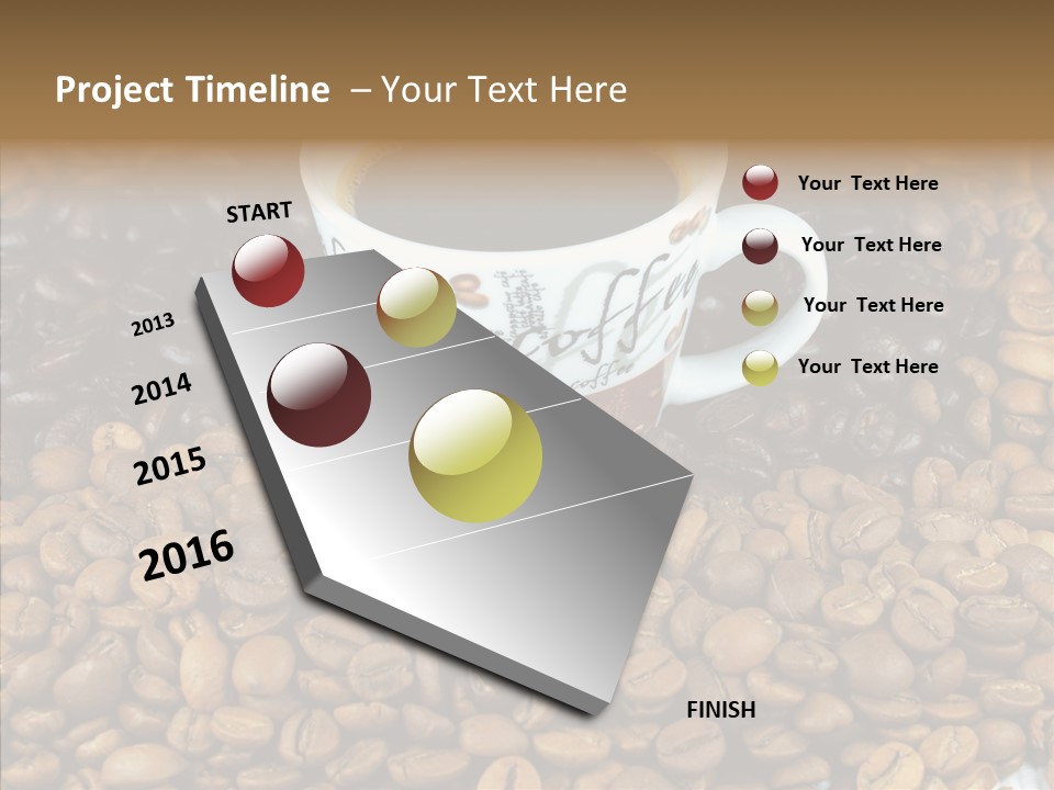 Cup Colour Breakfast PowerPoint Template