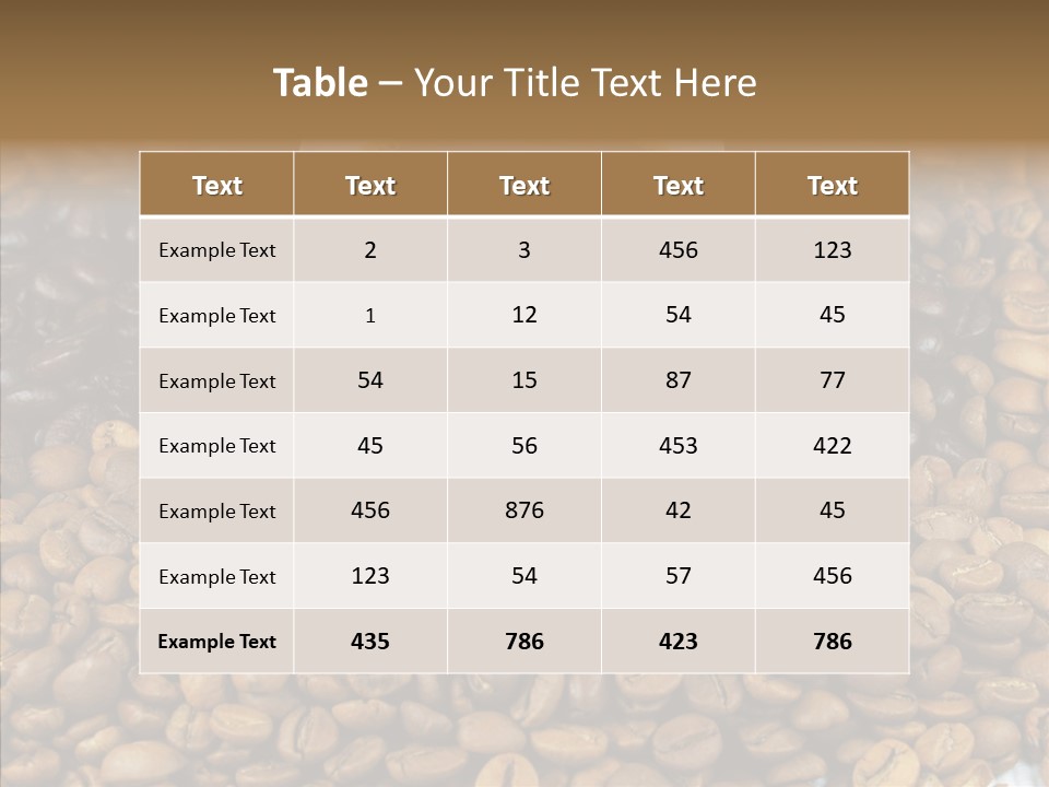 Cup Colour Breakfast PowerPoint Template