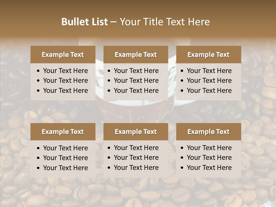 Cup Colour Breakfast PowerPoint Template