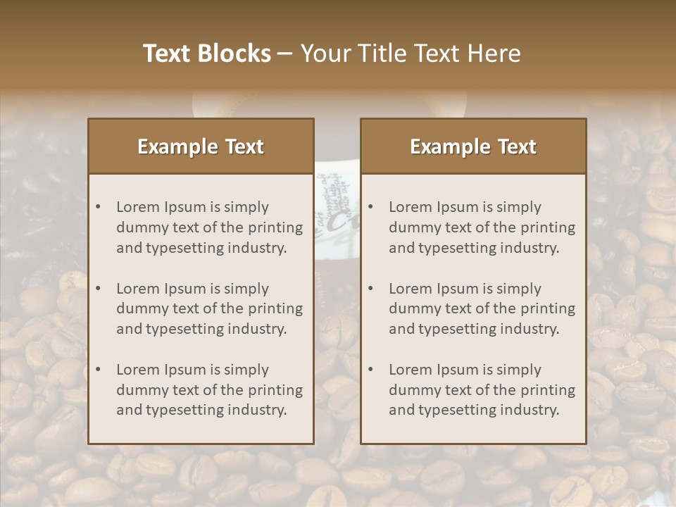 Cup Colour Breakfast PowerPoint Template