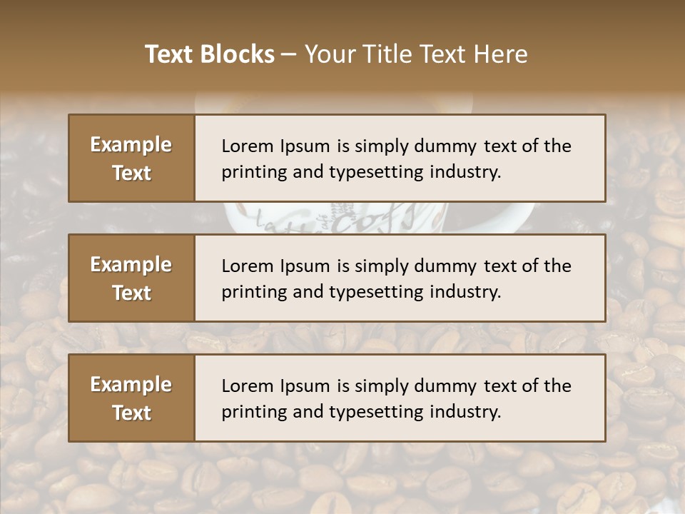 Cup Colour Breakfast PowerPoint Template