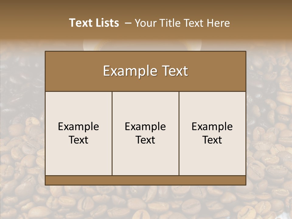 Cup Colour Breakfast PowerPoint Template