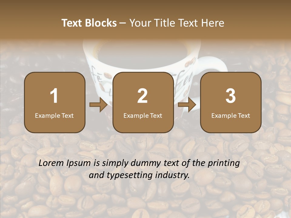 Cup Colour Breakfast PowerPoint Template