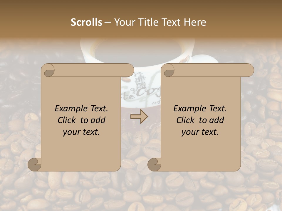 Cup Colour Breakfast PowerPoint Template