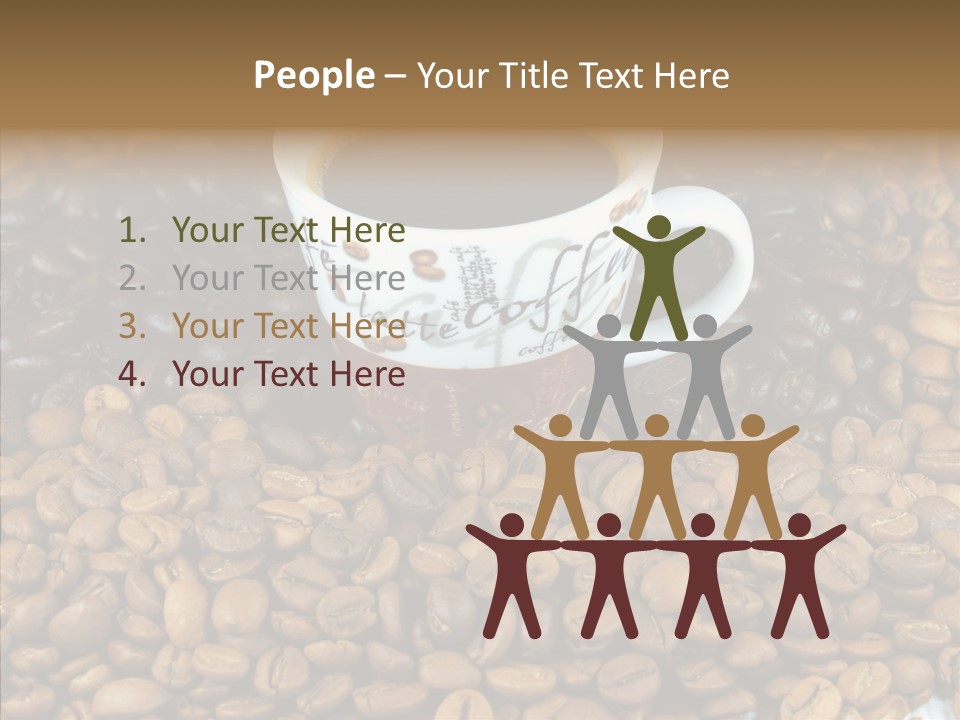 Cup Colour Breakfast PowerPoint Template