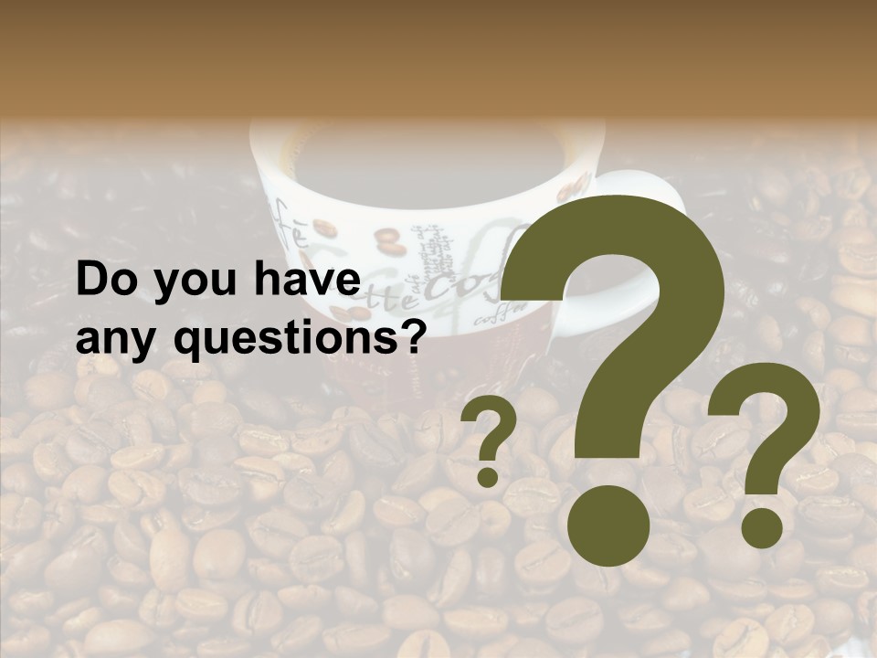 Cup Colour Breakfast PowerPoint Template