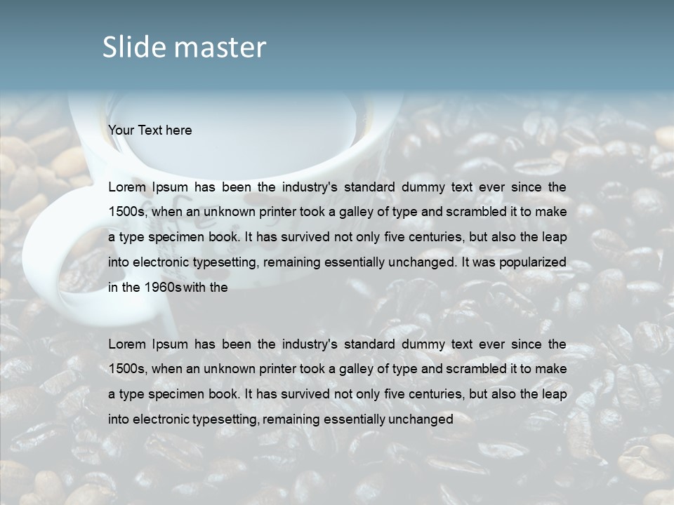 Grind Morning Table PowerPoint Template