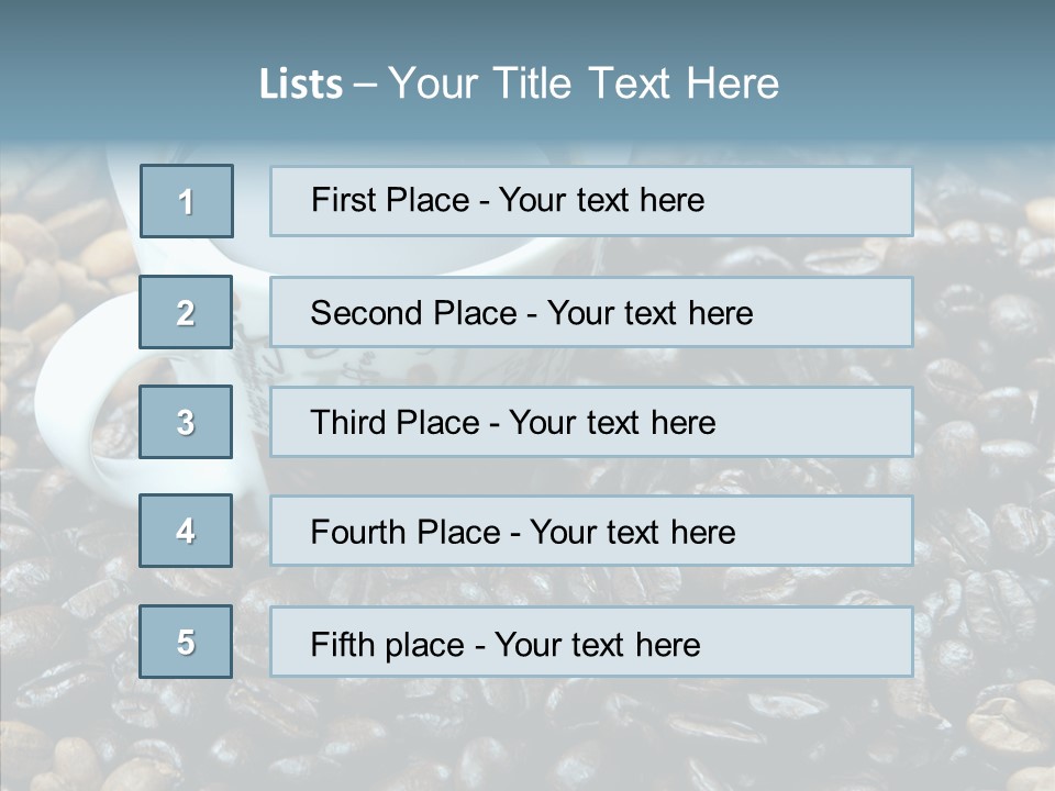 Grind Morning Table PowerPoint Template