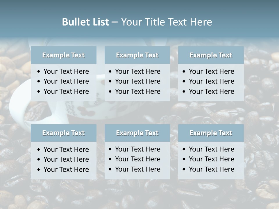 Grind Morning Table PowerPoint Template