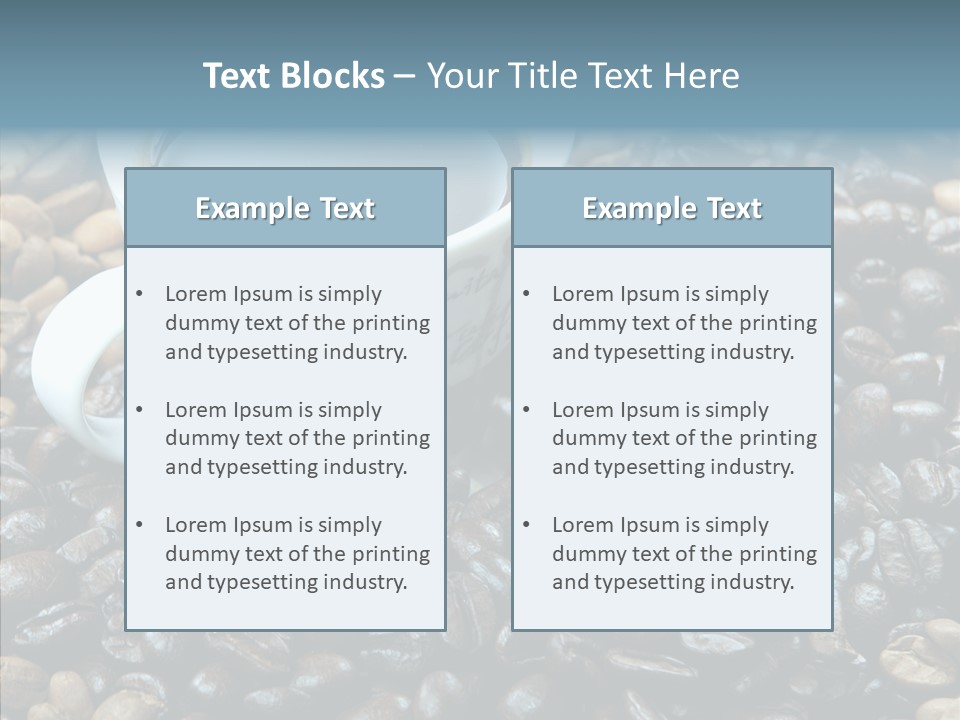 Grind Morning Table PowerPoint Template
