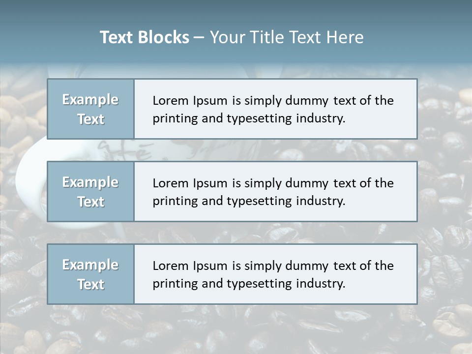 Grind Morning Table PowerPoint Template