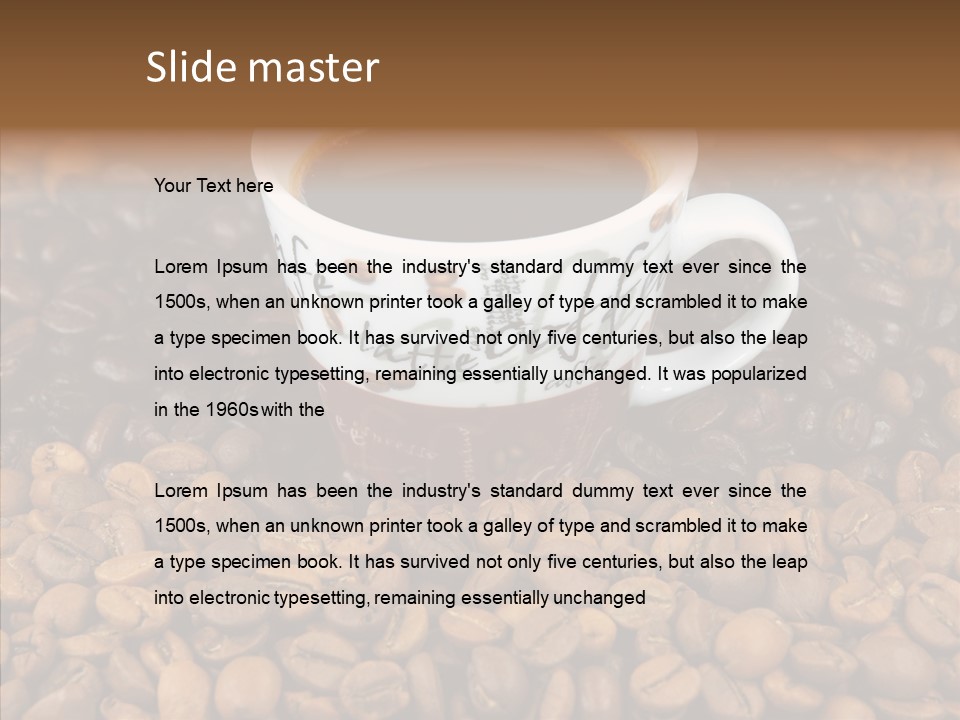 Gourmet Aromatic Blend PowerPoint Template