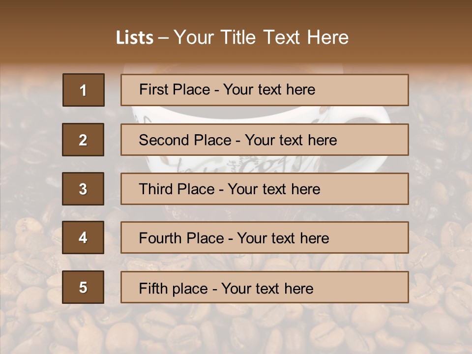 Gourmet Aromatic Blend PowerPoint Template