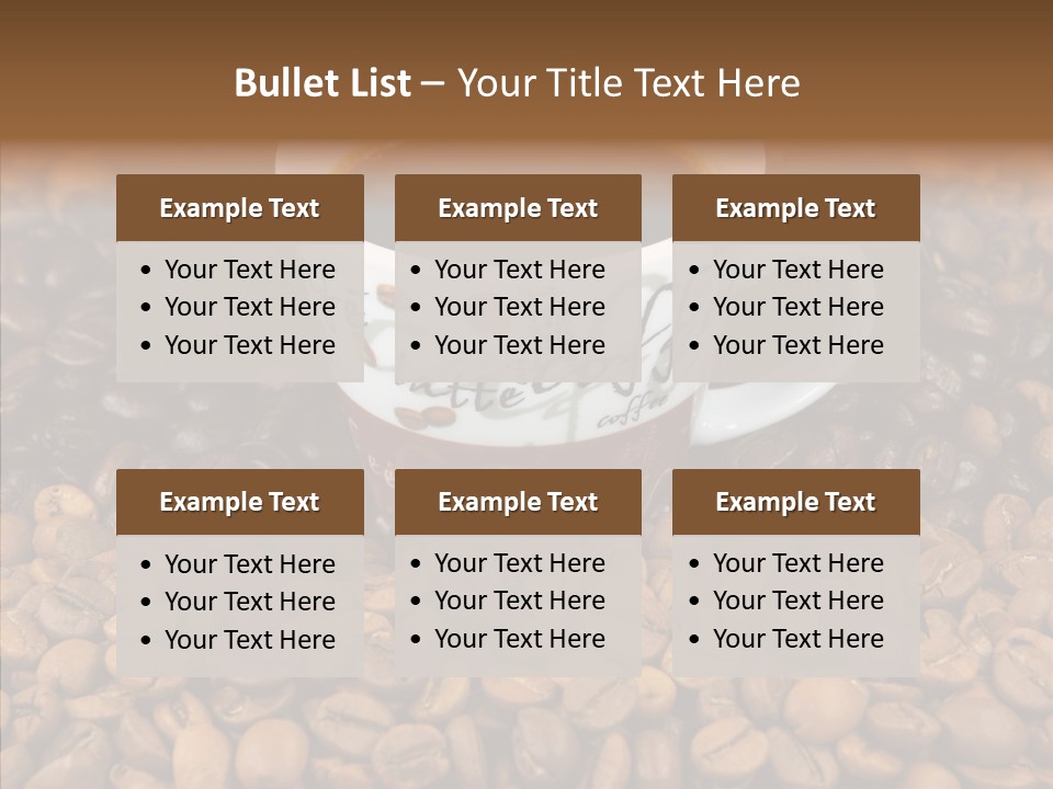 Gourmet Aromatic Blend PowerPoint Template