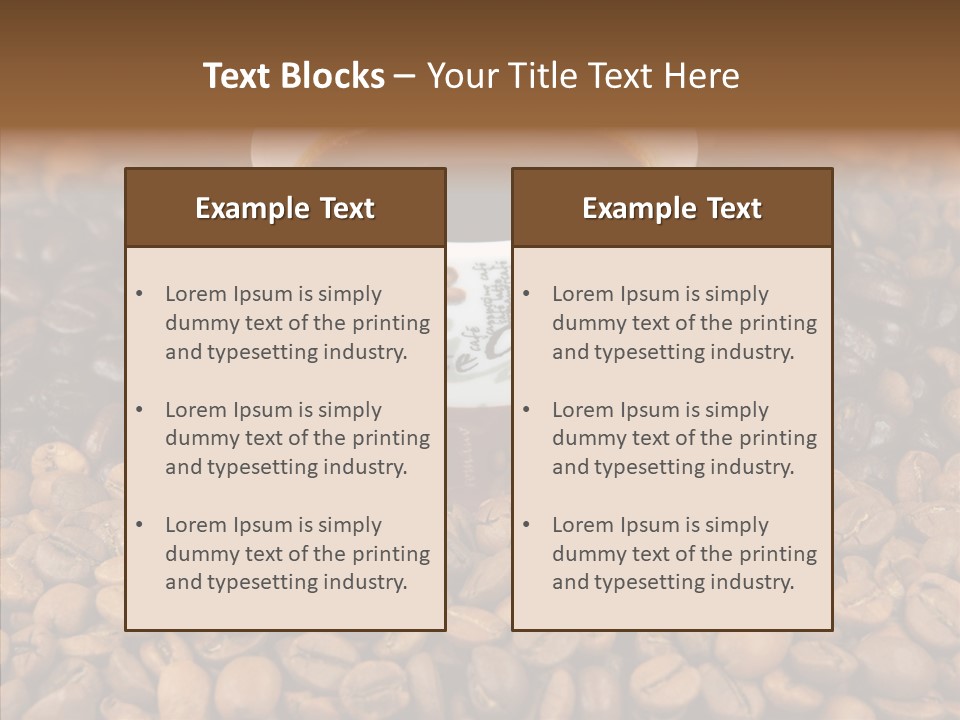 Gourmet Aromatic Blend PowerPoint Template
