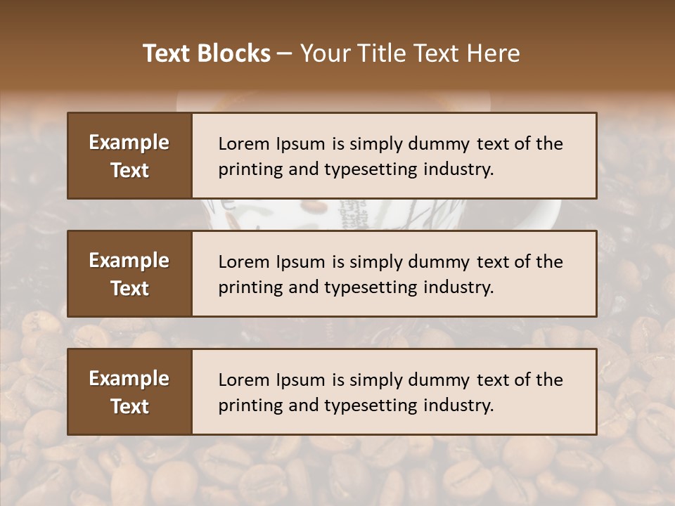 Gourmet Aromatic Blend PowerPoint Template