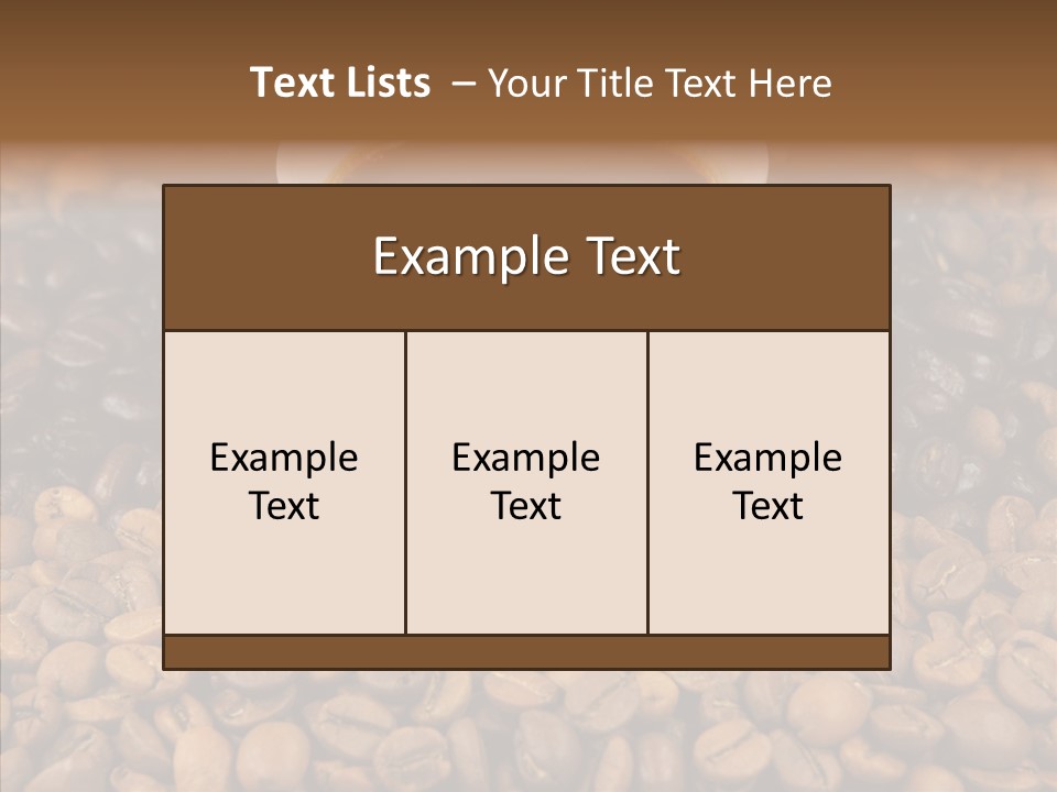 Gourmet Aromatic Blend PowerPoint Template