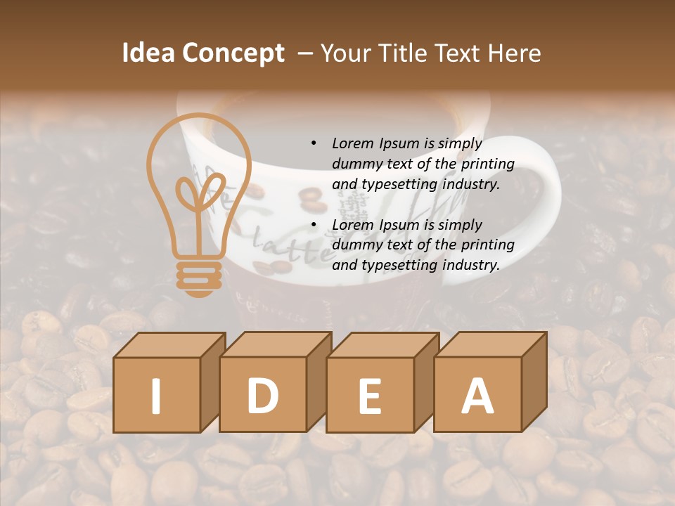 Gourmet Aromatic Blend PowerPoint Template