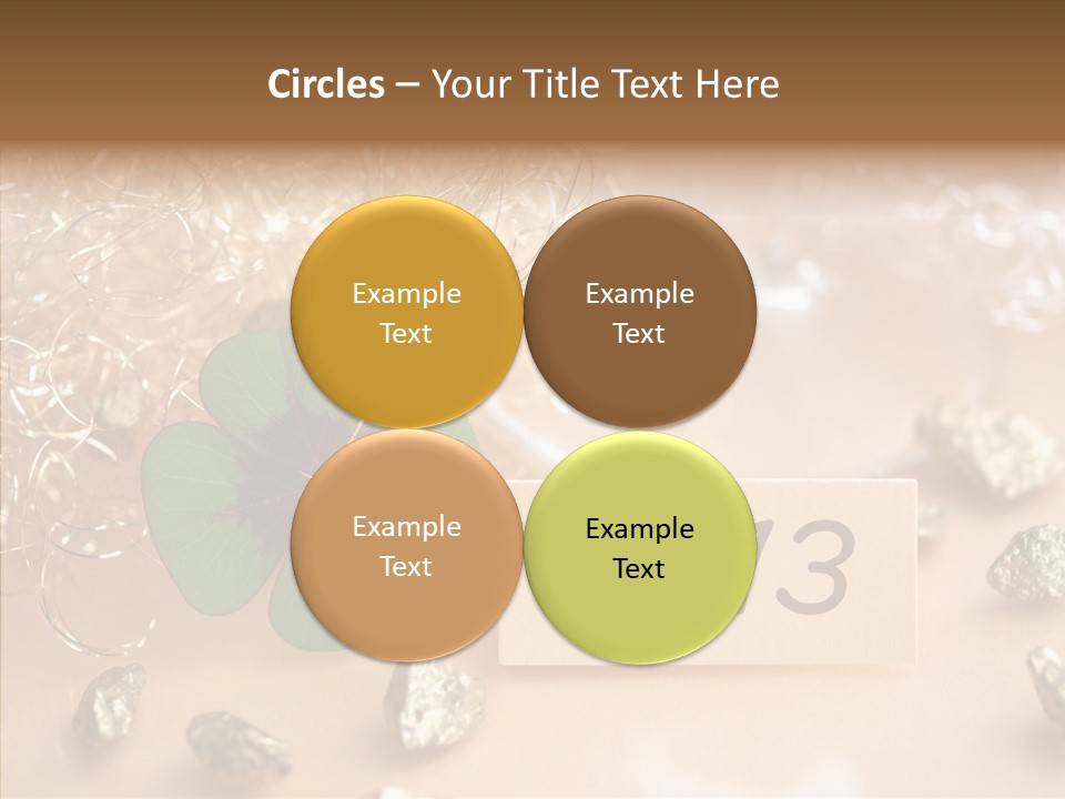 Sylvester Silvesterkarte Symbol PowerPoint Template