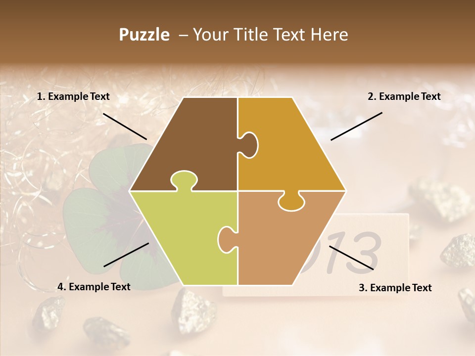 Sylvester Silvesterkarte Symbol PowerPoint Template