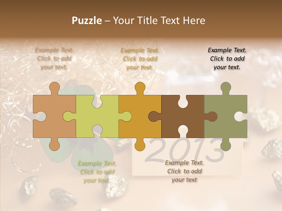 Sylvester Silvesterkarte Symbol PowerPoint Template