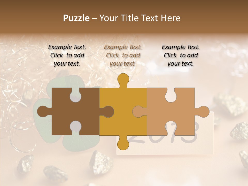 Sylvester Silvesterkarte Symbol PowerPoint Template