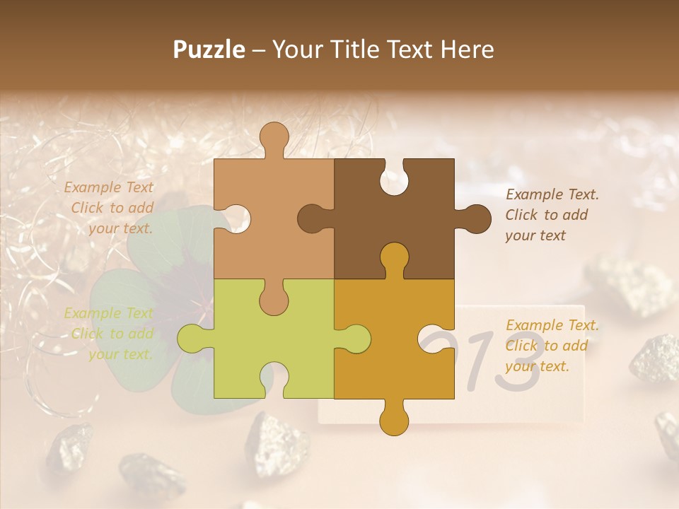 Sylvester Silvesterkarte Symbol PowerPoint Template